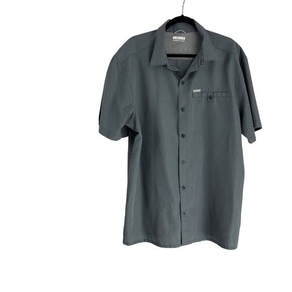 Columbia Breathable Button Up Plaid Comfort Shirt Men's Size XL/TG Short Sleeve - Picture 3 of 6